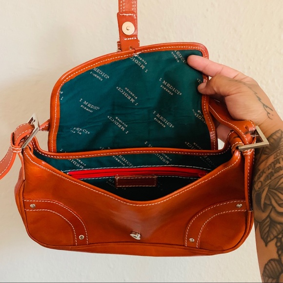 Vintage Medici leather handbag - Picture 3 of 4